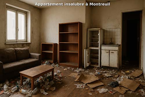 Étude de cas n°6 :  : Appartement F2 à Montreuil - Intervention suite à un abandon de logement